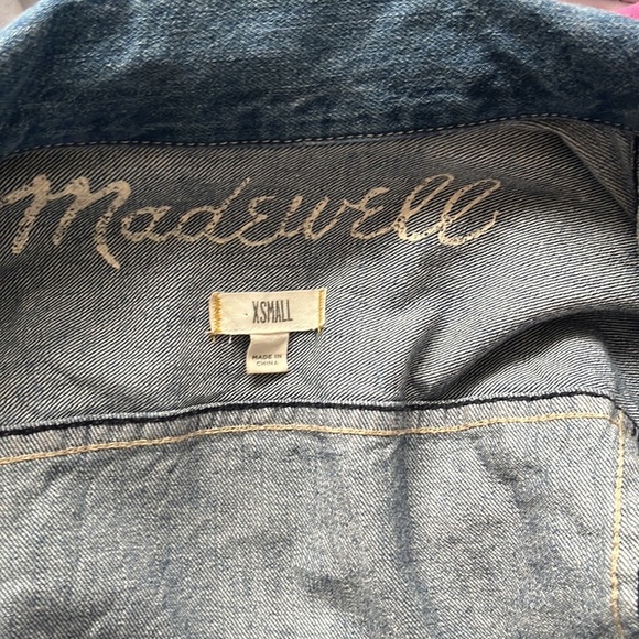 Women’s Madewell  jean jacket size extra small - Picture 3 of 6
